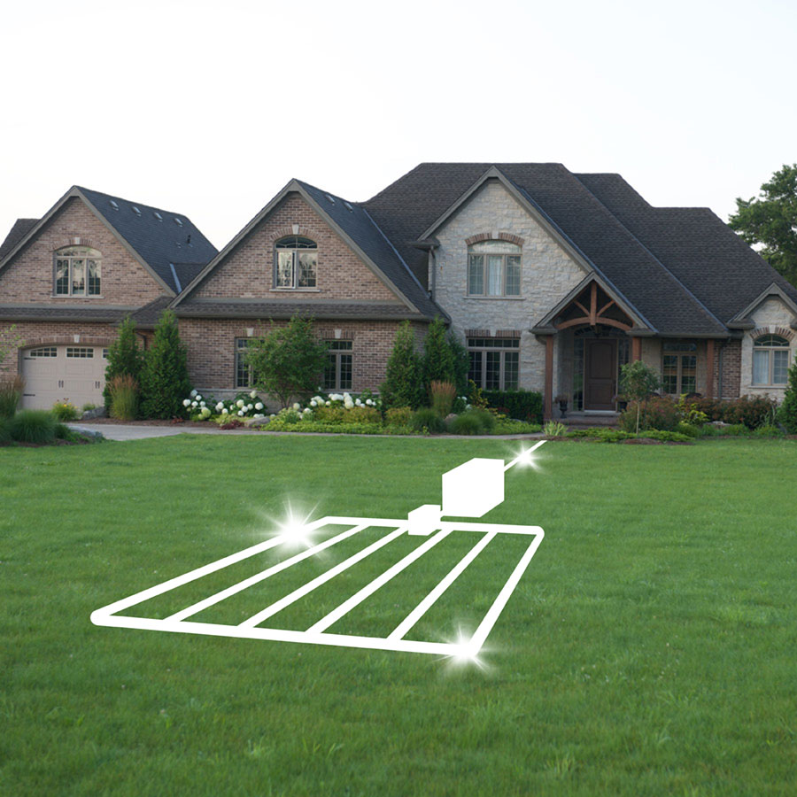 Residential excavation and septic system services fixed a stinky breakout and restored the home and yard into a clean play space for the family.